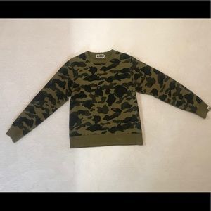 Vintage Bathing Ape camo print pullover